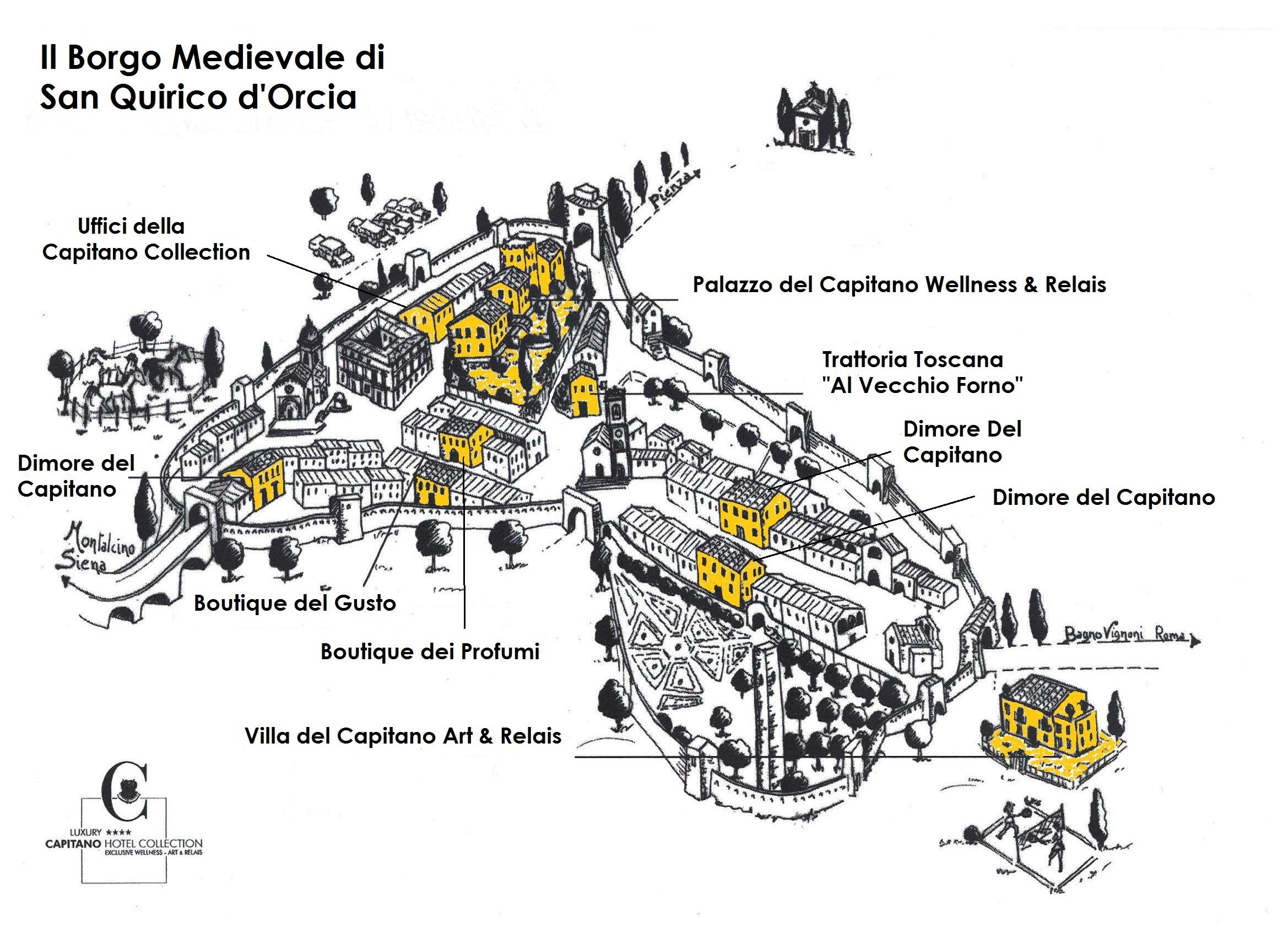 Hotel Palazzo Del Capitano Wellness E Relais San Quirico dʼOrcia Exteriér fotografie